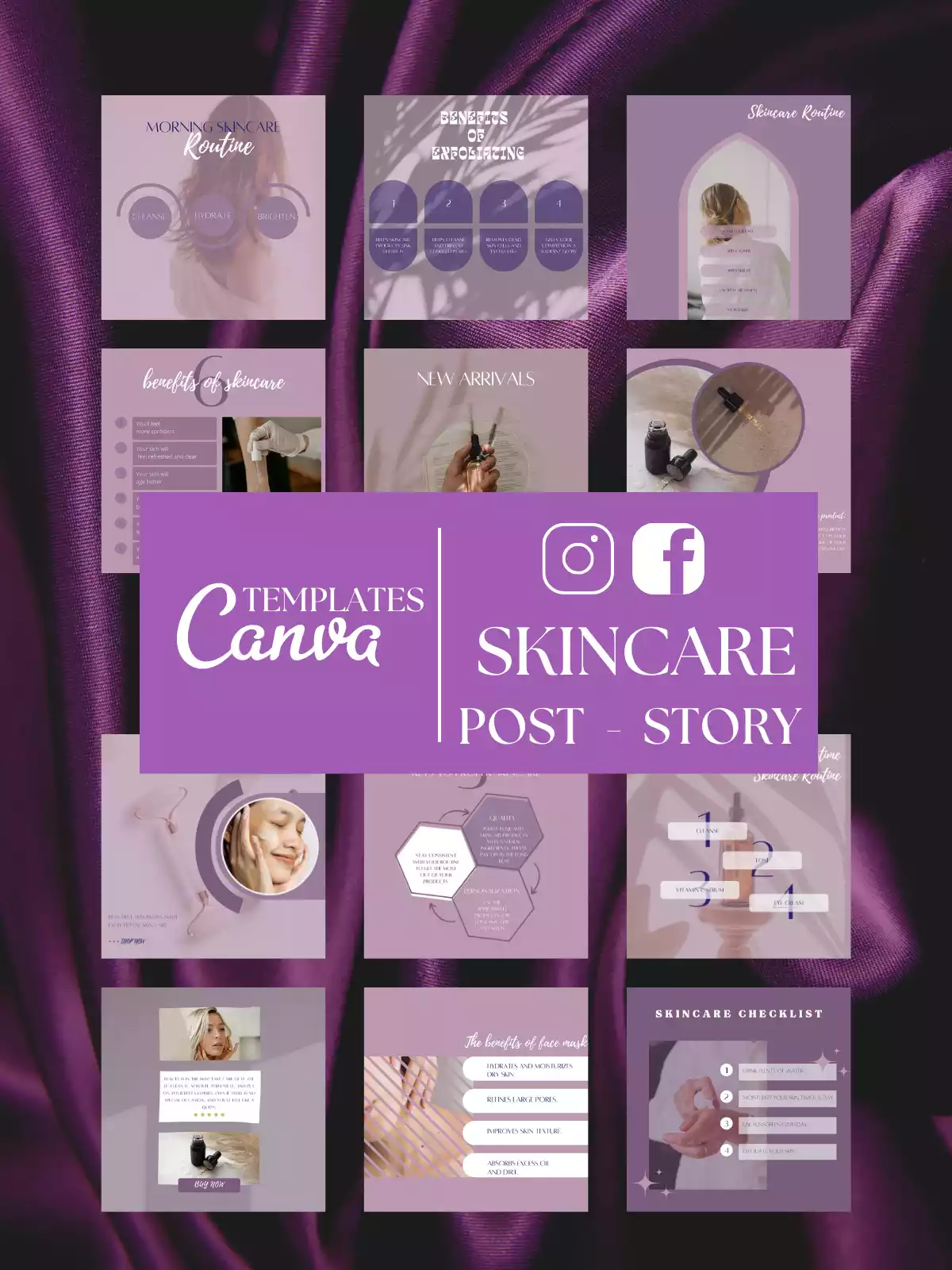 Customizable Skincare Templates for Your Brand